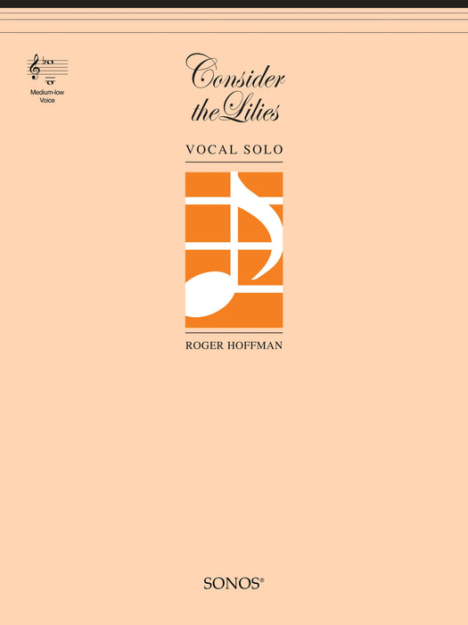 Consider the Lilies - Vocal Solo - Medium-low (DIGITAL DOWNLOAD) | Sheet Music | Jackman Music