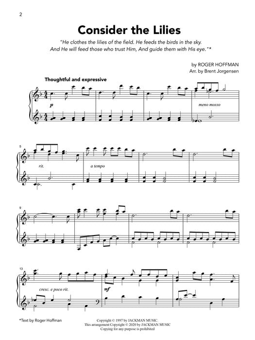 Latter-day Saint Piano Solos Vol. 1 | Sheet Music | Jackman Music