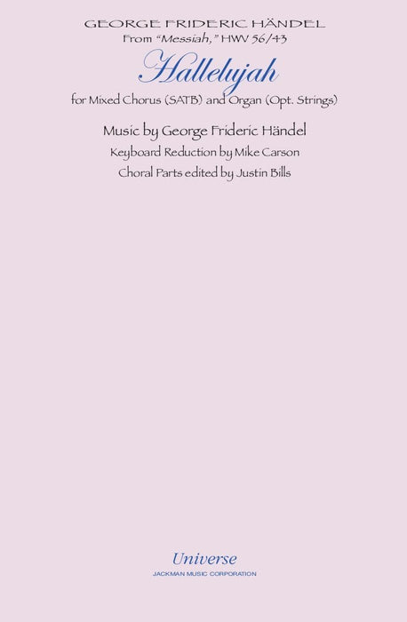 Hallelujah (Chorus) - SATB | Sheet Music | Jackman Music