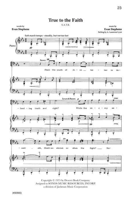 Choral Settings Of Six Lds Hymns | Sheet Music | Jackman Music