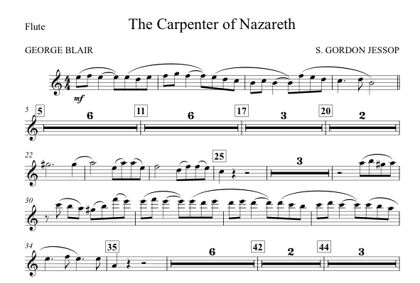 The Carpenter Of Nazareth Satb | Sheet Music | Jackman Music