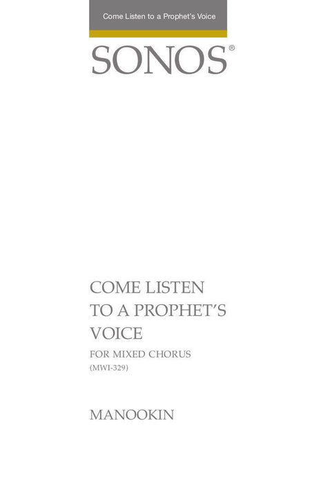 Come Listen to a Prophet's Voice - SSATB (Digital Download) | Sheet Music | Jackman Music