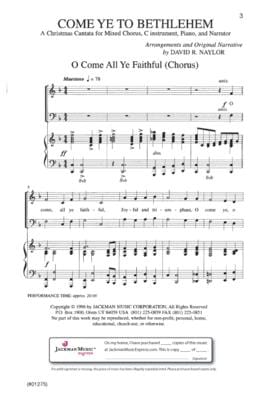 Come Ye To Bethlehem Cantata | Sheet Music | Jackman Music