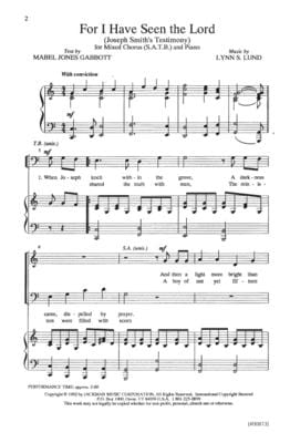 For I Have Seen The Lord Satb | Sheet Music | Jackman Music