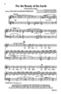 For The Beauty Of The Earth Satb | Sheet Music | Jackman Music