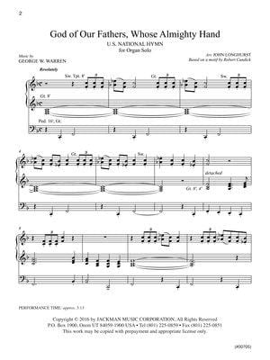 God Of Our Fathers Whose Almighty Hand Organ Solo | Sheet Music | Jackman Music