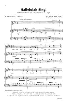 Halleluiah Sing Satb | Sheet Music | Jackman Music