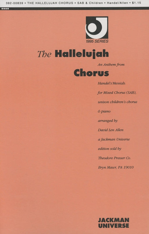 Hallelujah Chorus w/ children - SAB | Sheet Music | Jackman Music