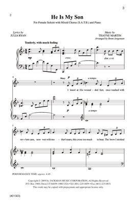 He Is My Son Satb | Sheet Music | Jackman Music