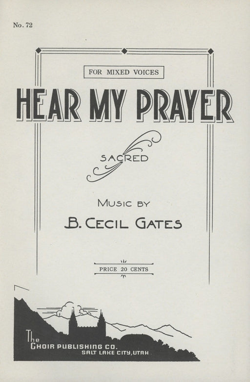 Hear My Prayer - SATB | Sheet Music | Jackman Music