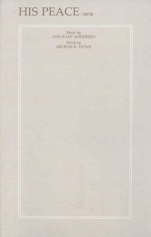 His Peace - SATB | Sheet Music | Jackman Music