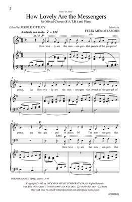 How Lovely Are The Messengers Satb | Sheet Music | Jackman Music