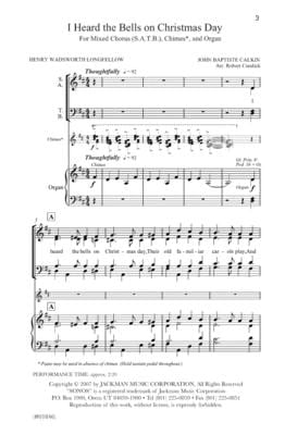 I Heard The Bells On Christmas Day With Ring Out Wild Bells Satb | Sheet Music | Jackman Music