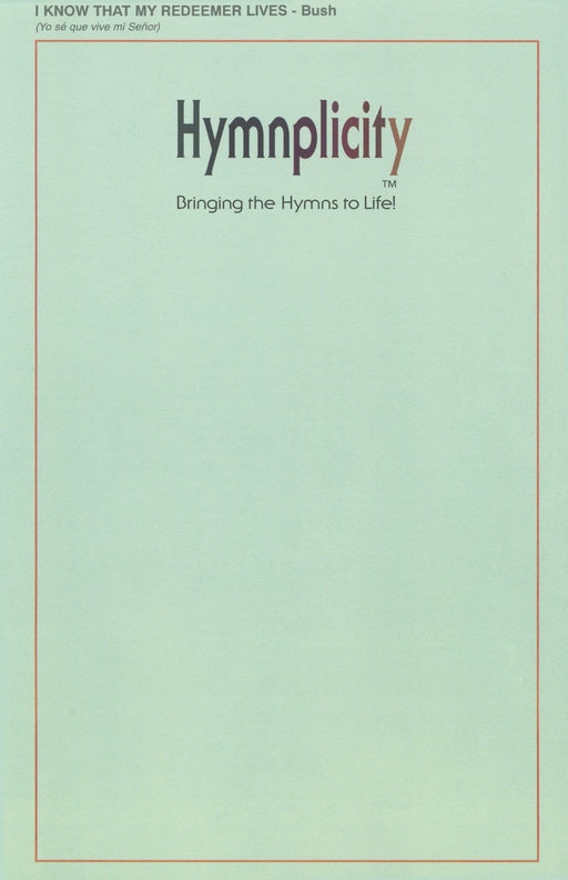 I Know That My Redeemer Lives - SATB - Bush | Sheet Music | Jackman Music