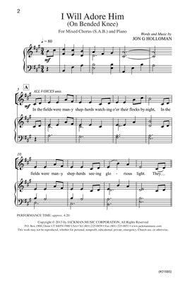 I Will Adore Him On Bended Knee Sab | Sheet Music | Jackman Music