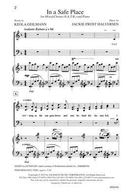 In A Safe Place Satb | Sheet Music | Jackman Music