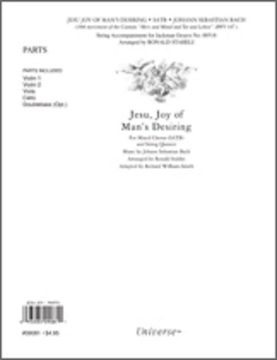 Jesu Joy of Man's Desiring - String Quartet Parts | Sheet Music | Jackman Music