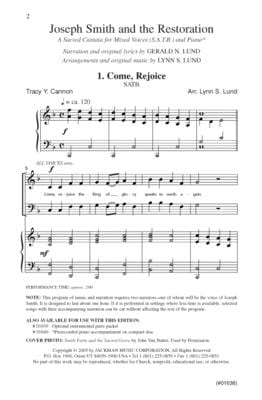 Joseph Smith And The Restoration Cantata | Sheet Music | Jackman Music