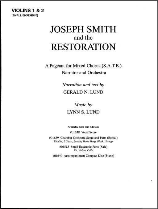 Joseph Smith and the Restoration - Small Ensemble Parts | Sheet Music | Jackman Music