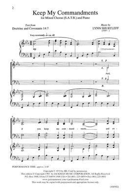 Keep My Commandments Satb | Sheet Music | Jackman Music