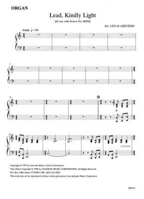 Lead Kindly Light Harp Organ Parts Packet | Sheet Music | Jackman Music