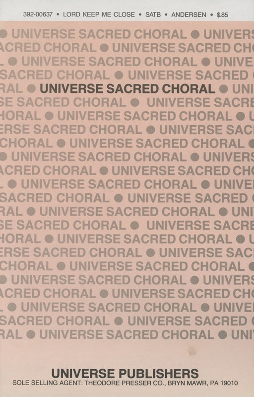 Lord Keep Me Close to Thee - SSATB | Sheet Music | Jackman Music