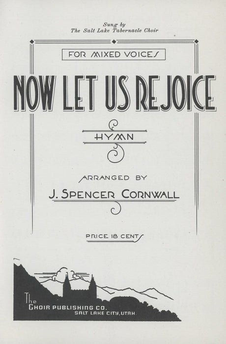 Now Let Us Rejoice - SATB with Organ (Cornwall) | Sheet Music | Jackman Music