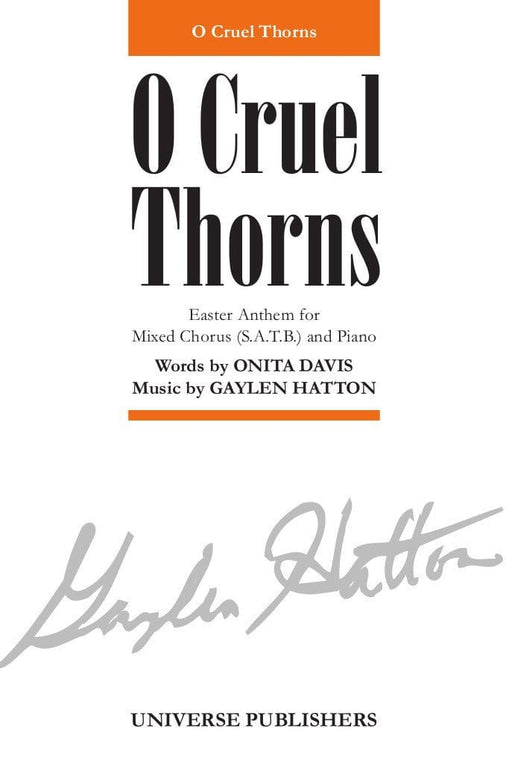 O Cruel Thorns - SATB | Sheet Music | Jackman Music