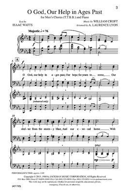 O God Our Help In Ages Past Ttbb | Sheet Music | Jackman Music