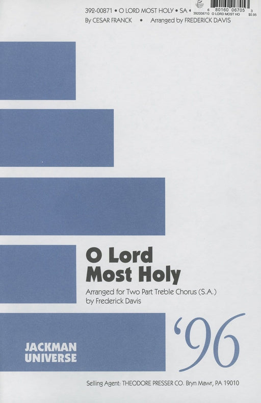 O Lord Most Holy - 2 part | Sheet Music | Jackman Music