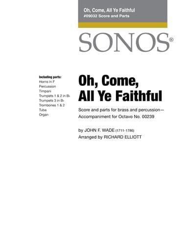 Oh Come All Ye Faithful - Conductor Score & Parts | Sheet Music | Jackman Music