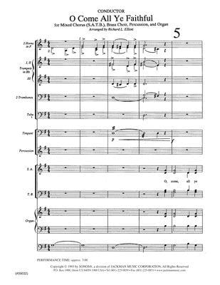 Oh Come All Ye Faithful Conductor Score Parts | Sheet Music | Jackman Music