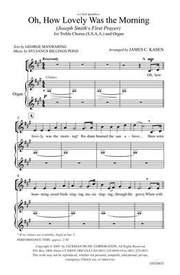 Oh How Lovely Was The Morning Ssaa | Sheet Music | Jackman Music