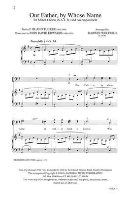 Our Father By Whose Name Satb | Sheet Music | Jackman Music