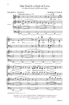 Our God Is a God of Love - SATB | Sheet Music | Jackman Music