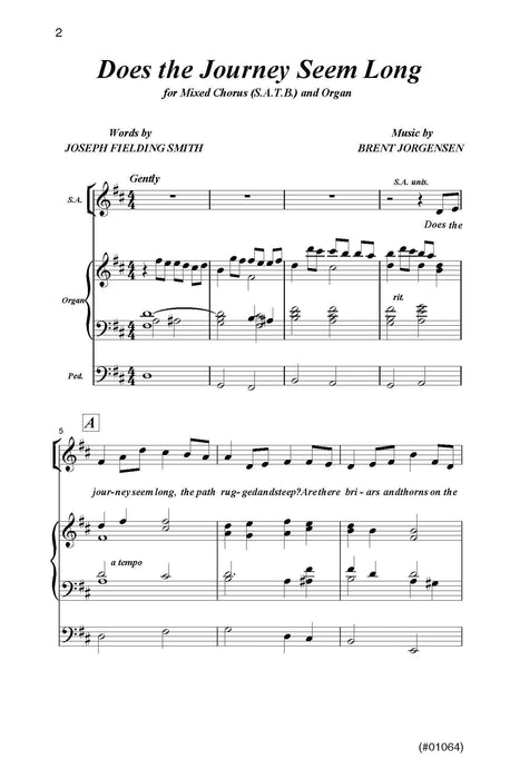 Does The Journey Seem Long Satb Organ | Sheet Music | Jackman Music