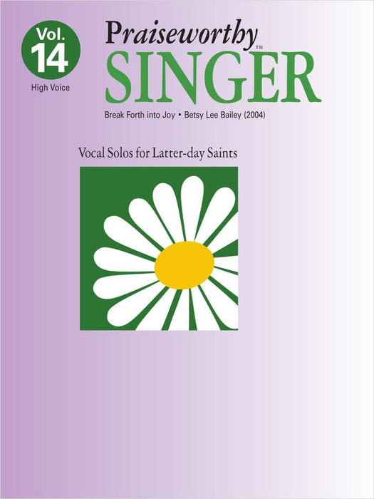 Praiseworthy Singer –  Vol. 14 (Break Forth Into Joy) | Sheet Music | Jackman Music