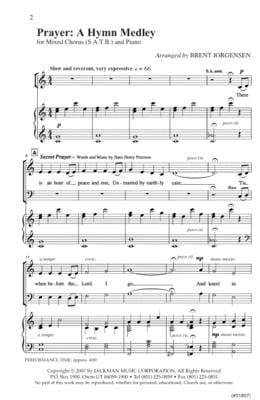 Prayer A Hymn Medley Satb | Sheet Music | Jackman Music