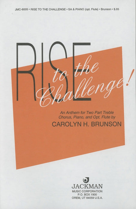 Rise to the Challenge - SA | Sheet Music | Jackman Music
