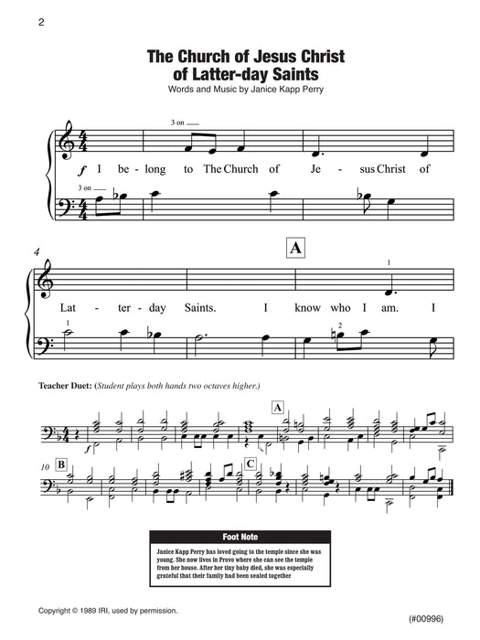 Sharing Time Songs Vol 3 2014 Elementary Piano | Sheet Music | Jackman Music