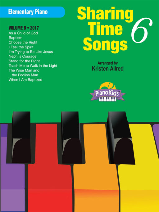 Sharing Time Songs Vol. 6 (2017) - Elementary Piano | Sheet Music | Jackman Music
