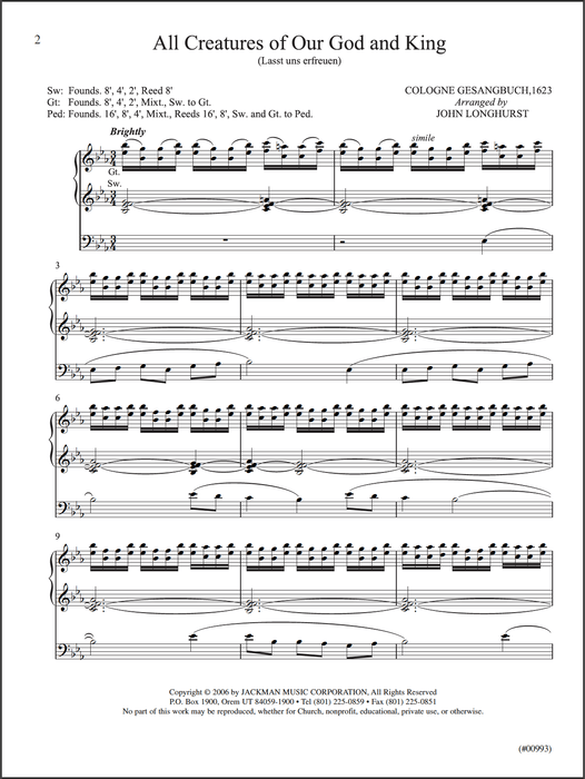 From The Tabernacle Vol 2 | Sheet Music | Jackman Music