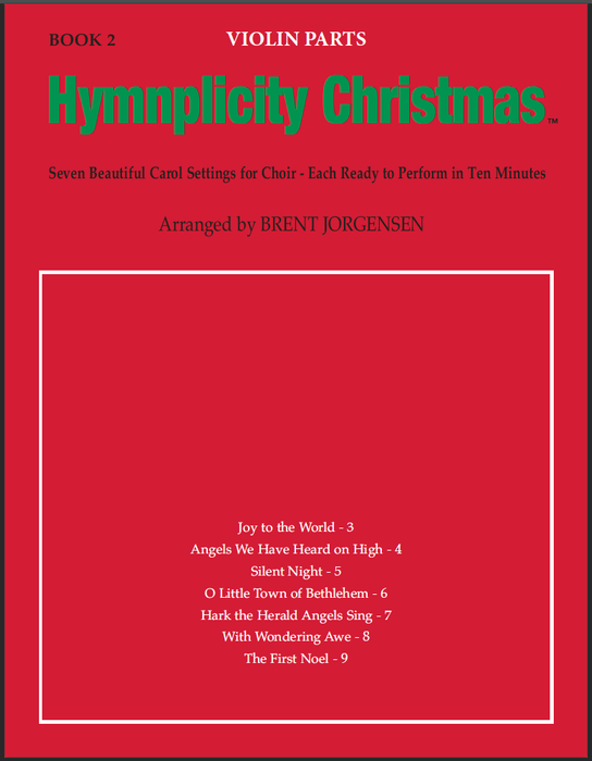 Hymnplicity Christmas - Book 2 Violin Parts | Sheet Music | Jackman Music