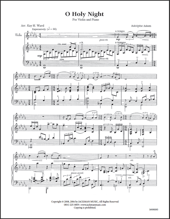 O Holy Night - Adv Violin and Piano