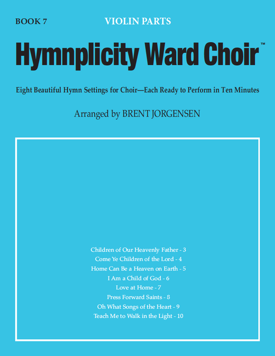 Hymnplicity Ward Choir - Book 7 Violin Parts
