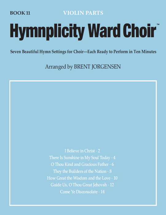 Hymnplicity Ward Choir Book 11 - Violin Parts