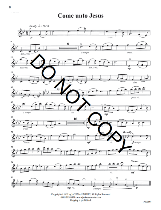 Hymnplicity Ward Choir - Book 2 Violin Parts