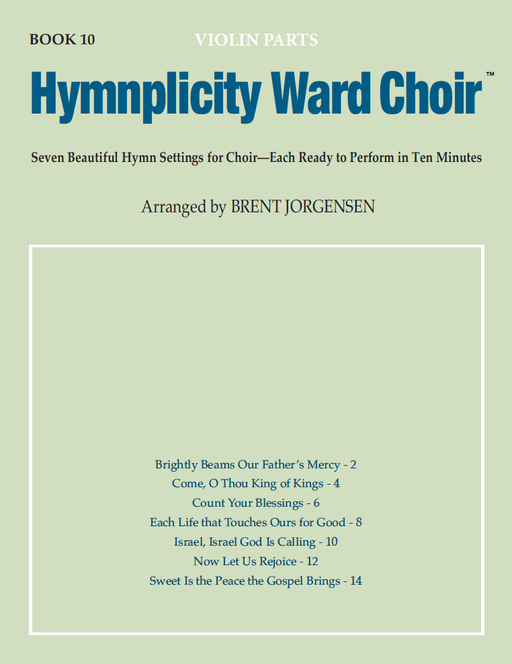 Hymnplicity Ward Choir - Book 10 Violin Parts