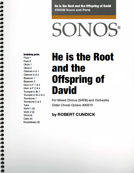 He is the Root and the Offspring of David - Orchestration