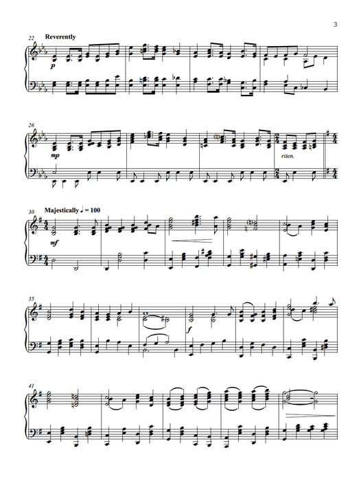 Praise to the Man - Piano Solo | Sheet Music | Jackman Music
